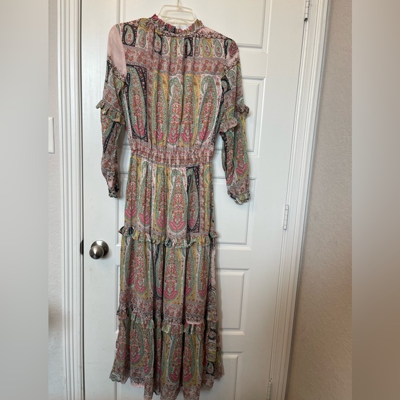 ILLA ILLA Woman’s Paisley Boho Print Maxi Dress. Size: Small Preloved - Picture 8 of 13